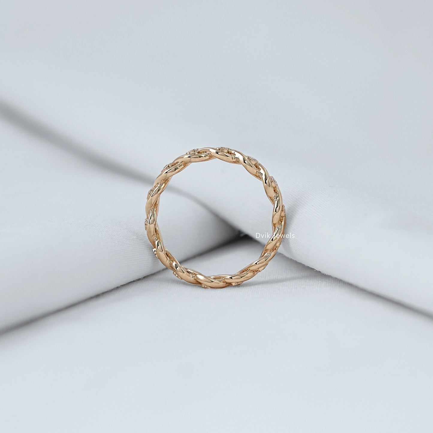 Infinity Round Diamond Eternity Band Band