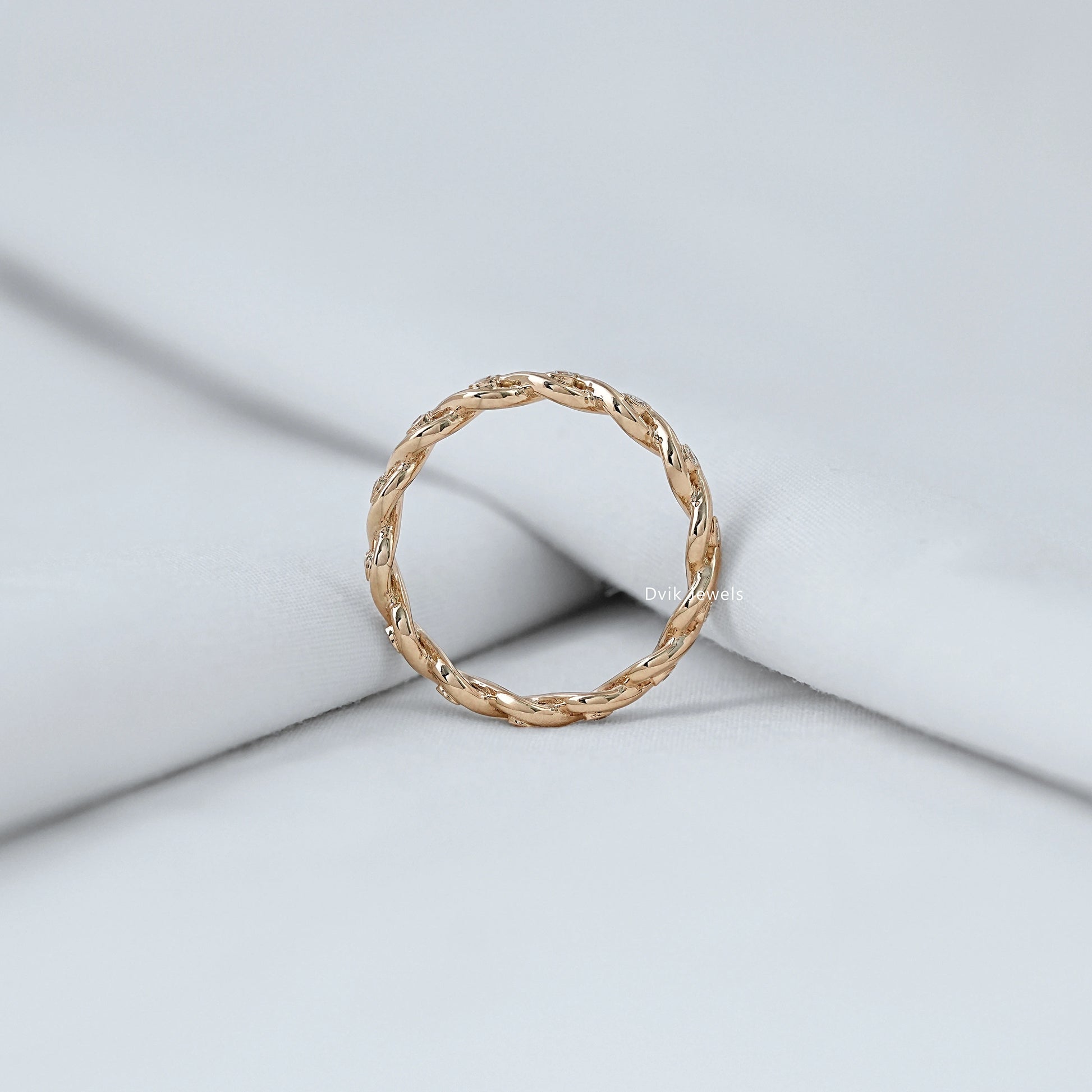 Infinity Round Diamond Eternity Band Band