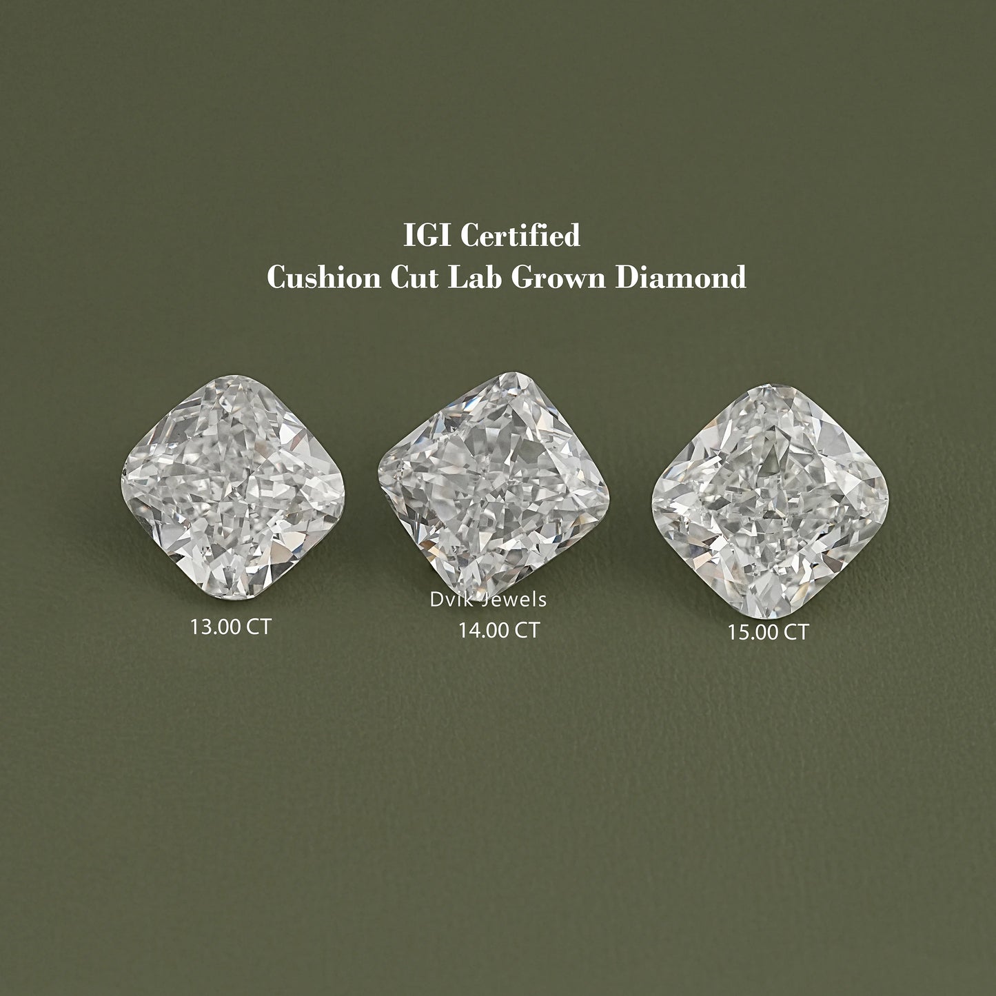 Square Cushion Lab Grown IGI Certified Loose Diamond Loose Diamond