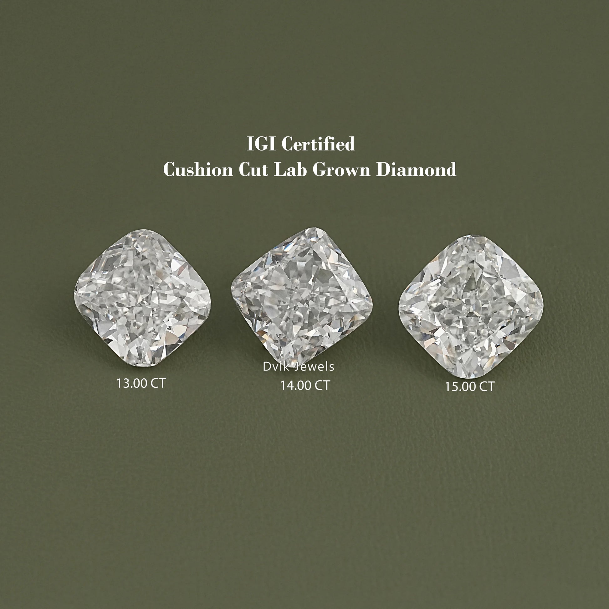 Square Cushion Lab Grown IGI Certified Loose Diamond Loose Diamond