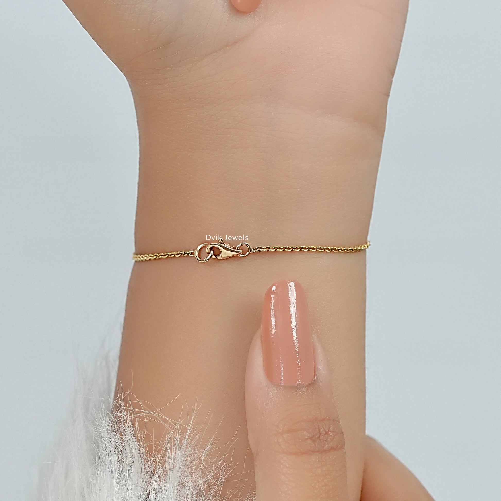 Trillion Cut Lab Grown Diamond Chain Bracelet Bracelet