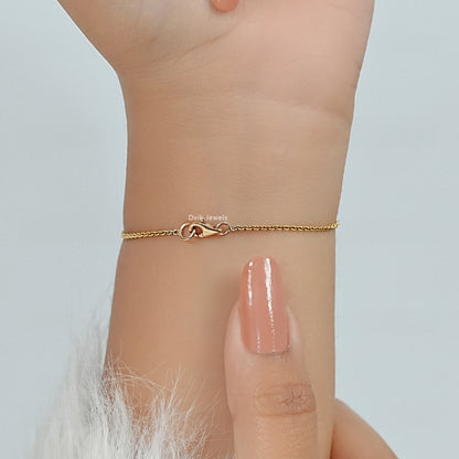 Trillion Cut Lab Grown Diamond Chain Bracelet Bracelet